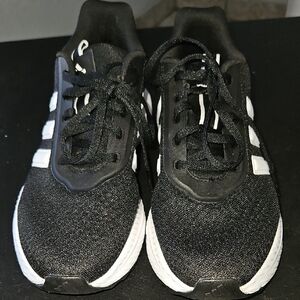 Adidas Black and White Athletic Shoes